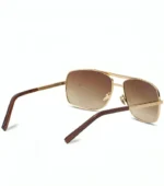 Andrew Tate top g sunglasses brown, charcoal grey and golden color rear views