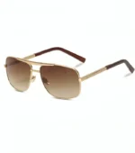Andrew Tate top g sunglasses brown, charcoal grey and golden color side views