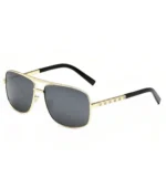 andrew tate sunglasses balck and golden color side view