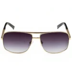 andrew tate sunglasses charcoal grey, brown and golden color front views